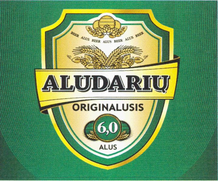 Prekės ženklas: ALUDARIŲ ORIGINALUSIS ALUS